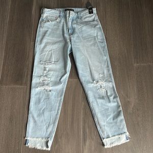 Abercrombie “high rise girlfriend jean”